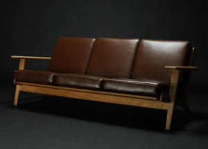 H. J. Wegner. Tre-pers. sofa