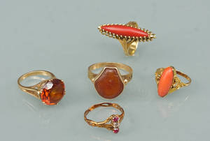 Vintage ringe 14 kt.  5