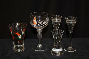 2 TOMTEGLAS, 3 SNAPSGLAS