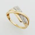 Ring 18 k guld diamanter