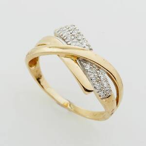 Ring 18 k guld diamanter