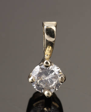 Diamant vedhæng, ca. 0.25 ct