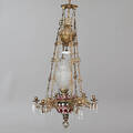 TAKFOTOGENLAMPA, majolika, 181900-tal.