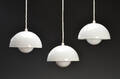  Verner Panton, tre Flower Pot pendler hvide. 3