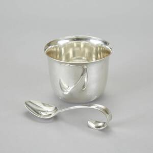 Kopp och sked silver Georg Jensen