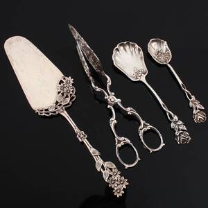 UPPLÄGGNINGSBESTICK 4 delar, silver