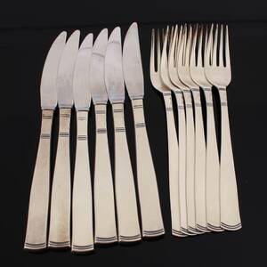 BESTICK 12 delar, Rosenholm, GAB