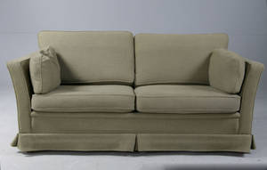 Dux To-pers. sofa i uldstof.