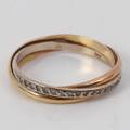 RING Guld 18k, diamanter, 4.1g