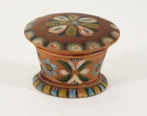 Burk med lock, allmoge, Lima, 1800-tal