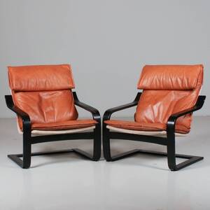 FÅTÖLJER, 1 par, 1970-tal