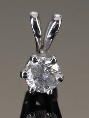 Diamantvedhæng, ca. 0.25 ct