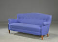 Møbelsnedsker. Fuldpolstret 3. pers sofa i lilla møbelstof