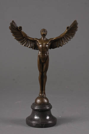 Bronzefigur forestillende Ikaros