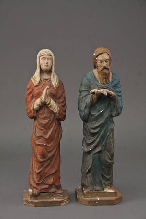 Par religiøse figurer i gips 1900-tallet 2