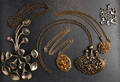 Samling vintage halskæder, sølv og bronce m.m. 5 Denne vare er sat til omsalg under nyt varenummer 4144576