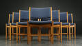Hans. J. Wegner. Otte spisestole af eg 8