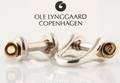Ole Lynggaard. Sjækkel - manchetknapper af sølv og 18 kt. guld 2