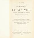  Bordeaux et ses vins 1898