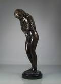 Stehende, weibliche Figur, Bronze patiniert
