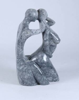 Figur af elskende par i marmor 