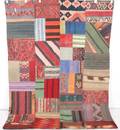 Persisk Patchwork kelim, 209x160 cm.
