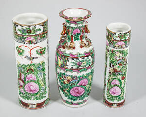 Vaser, 3 st, Kina, 1900-talets andra hälft3