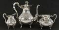 Kaffeservis 3 delar, silver, Rokoko-stil, 1940
