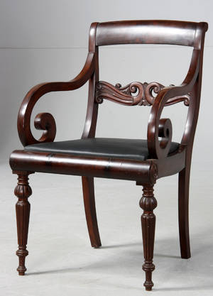 Biedermeier armstol