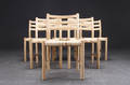 Dansk møbelproducent. Seks stole, eg og flet 6