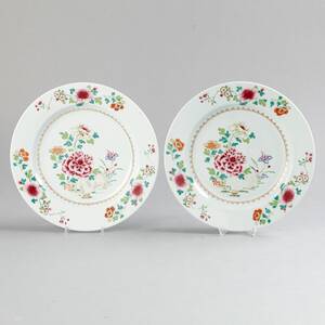 Kinsesiska fat famille rose 1700-tal