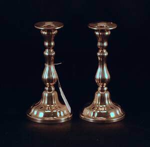 LJUSSTAKAR SILVER ETT PAR MÄRKT 830 P10 HÖ 18 CM