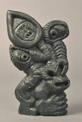 Grønlandica - fabelfigur i udskåret fedtsten - sign. monogram74.