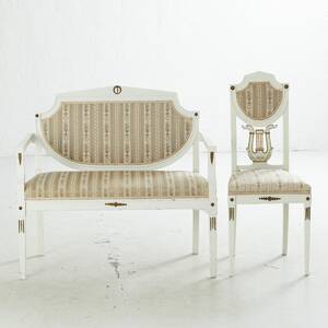 Soffa stol gustaviansk stil