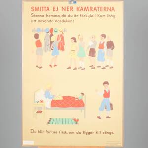 SKOLPLANSCH Smitta ej ner kamraterna