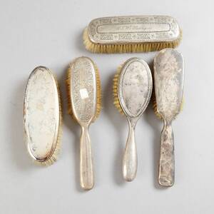 Toiletteborstar silver