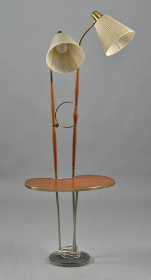 Lampbord i teak, 1950-tal