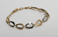 Armlænke af 8 kt. guld  og hvidguld