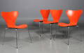Arne Jacobsen. Sæt på fire 7er stole 3107 4