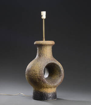 Keramisk bordlampe