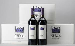 18 flasker Volpolo, 2008. Podere Sapaio, DOC Superiore Bolgheri. Toscana,