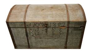 Kista med välvt lock, daterad 1807