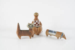 Lisa Larson, Gustavsberg, figuriner tre stycken. 3
