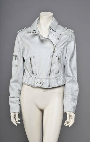 Rockn Blue sølvfarvet jakke str. 40