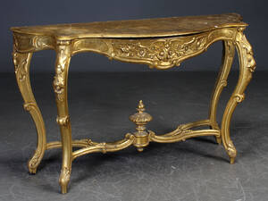 Konsolbord af guldbemalet træ, 1900-tallet