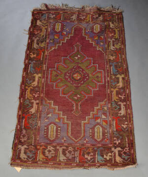 Antikt Anatolsk medalliontæppe, 170 x 104 cm