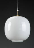 Vilhelm Lauritzen. Stor Radiohus pendel, messing, Ø 35 cm 