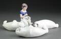 Royal Copenhagen samt Bing  Grøndahl. Fire figurer af porcelæn 4