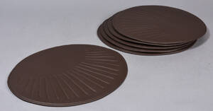 Sæt på seks hynder læder til Nanna Ditzels Trinidad stole, mørkebrune 6