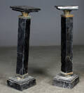 Par piedestaller af sortbbroget marmor, 20 årh. 2